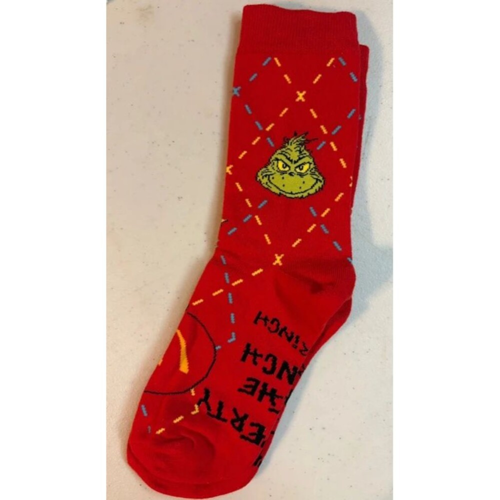 New McDonald’s grinch socks adult one size